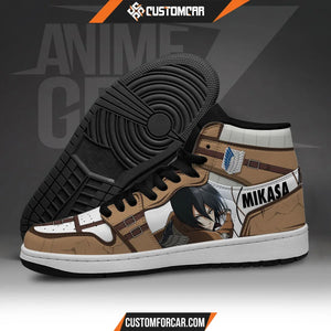 Attack On Titan JD Sneakers Mikasa Ackerman Custom Anime