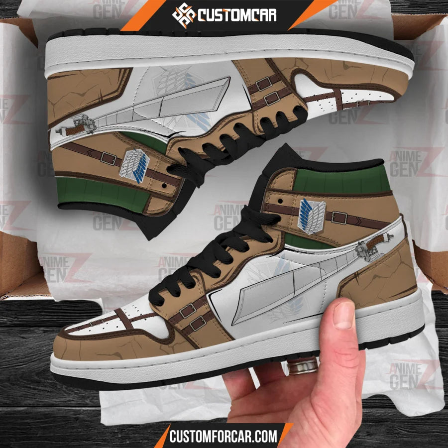 Attack On Titan JD Sneakers Reconnaissance Army Custom Anime