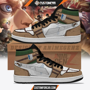 Attack On Titan JD Sneakers Reconnaissance Army Custom Anime