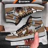 Attack On Titan JD Sneakers Reiner Braun Custom Anime Shoes