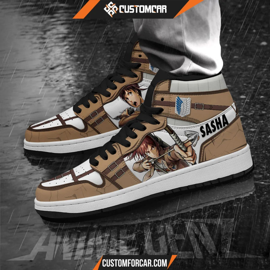 Attack On Titan JD Sneakers Sasha Blouse Custom Anime Shoes