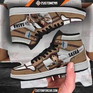 Attack On Titan JD Sneakers Sasha Blouse Custom Anime Shoes