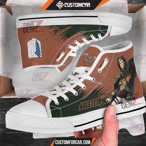 Attack On Titan Jean Kristein High Top Shoes Custom Anime