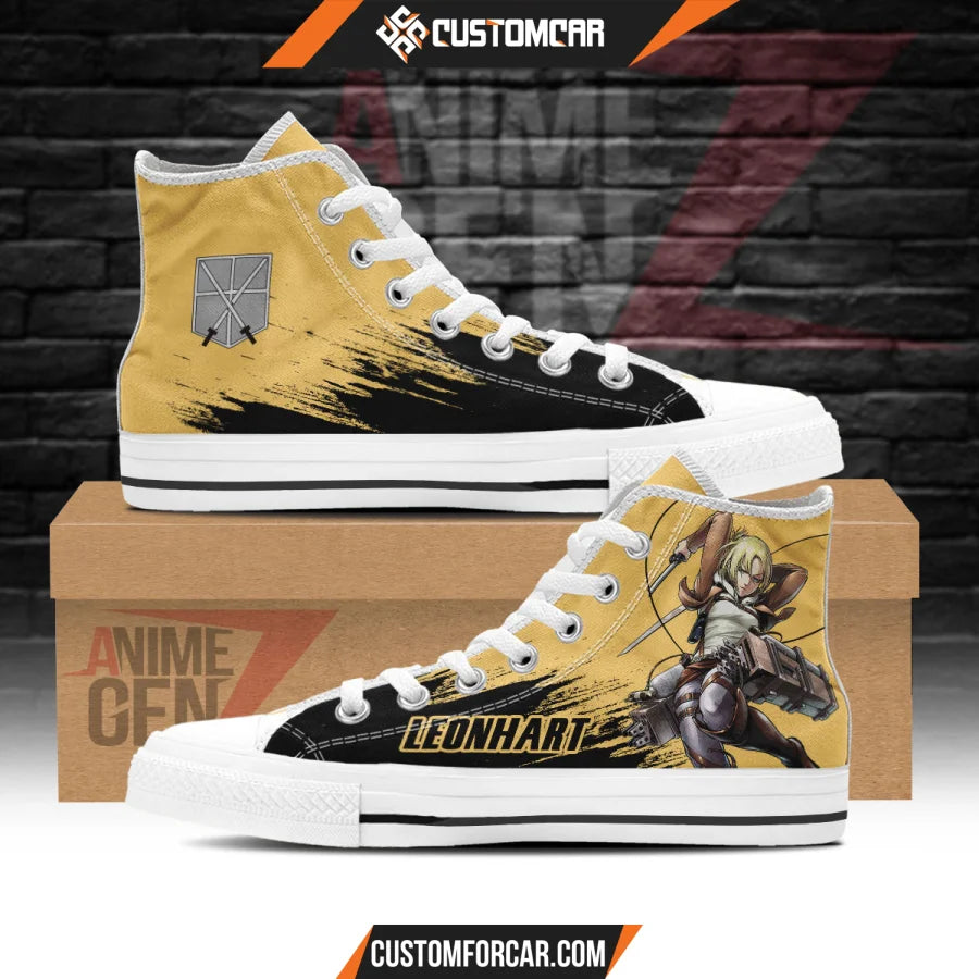 Attack On Titan Leonhart High Top Shoes Custom Anime