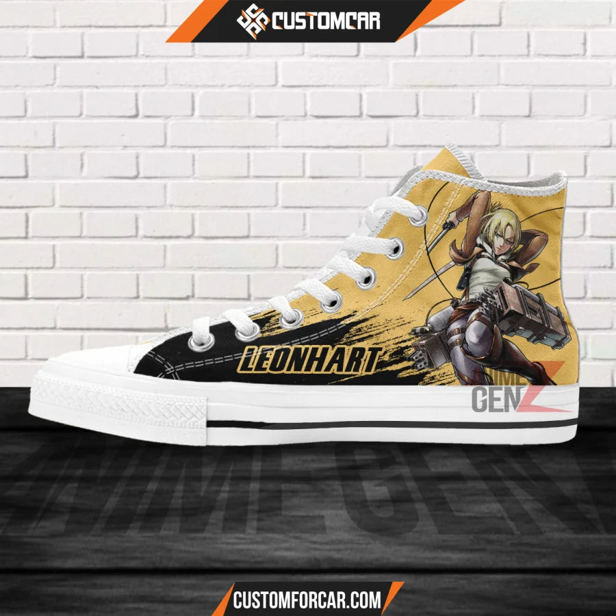 Attack On Titan Leonhart High Top Shoes Custom Anime