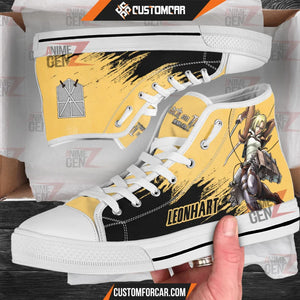 Attack On Titan Leonhart High Top Shoes Custom Anime