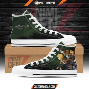 Attack On Titan Reconnaissance Army High Top Shoes Custom