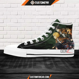 Attack On Titan Reconnaissance Army High Top Shoes Custom