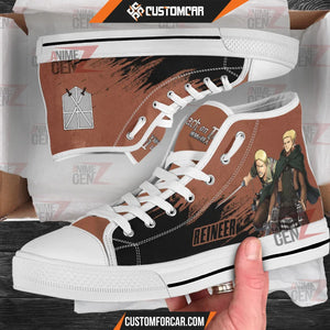 Attack On Titan Reineer High Top Shoes Custom Anime Sneakers