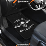 Avenged Sevenfold Car Floor Mats White Skull Head Wings Logo