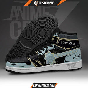 Azure Deer JD Sneakers Black Clover Custom Anime Shoes