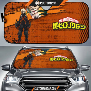 Bakugo Katsuki My Hero Academia Car Sun Shade Anime Car