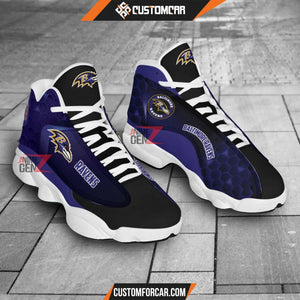 Baltimore Ravens Air Jordan 13 Sneakers NFL Custom Sport