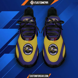 Baltimore Ravens Clunky Sneakers NFL Custom Sport Shoes