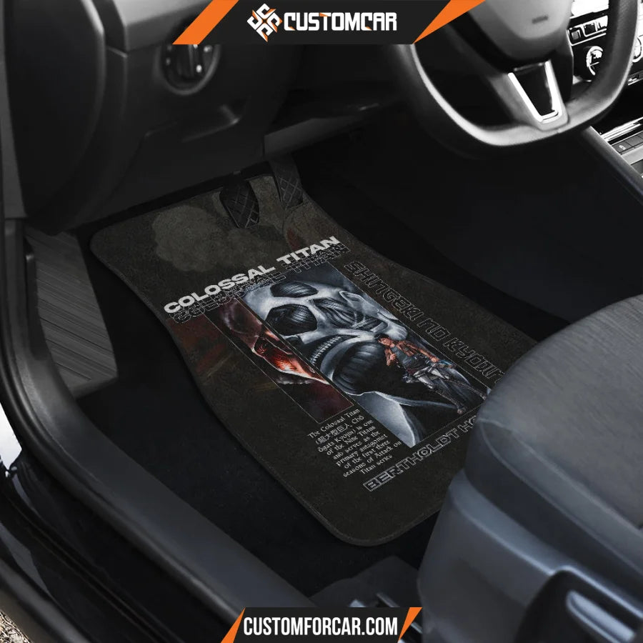 Bertolt Hoover Colossal Titan Attack On Titan Car Floor Mats