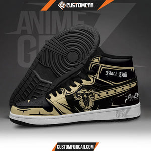 Black Bull JD Sneakers Black Clover Custom Anime Shoes