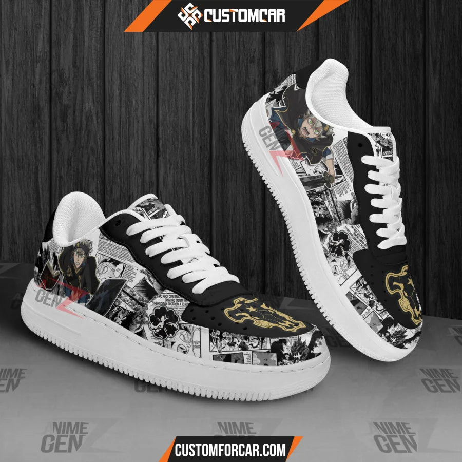 Black Clover Asta Air Sneakers Custom Anime Shoes