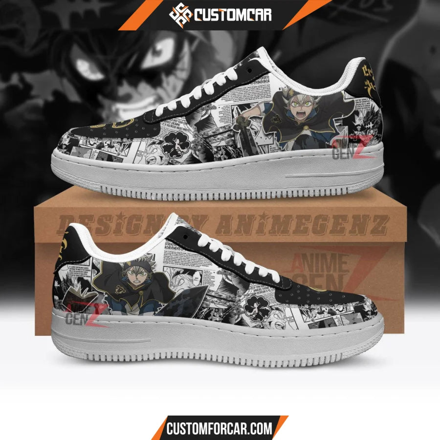 Black Clover Asta Air Sneakers Custom Anime Shoes