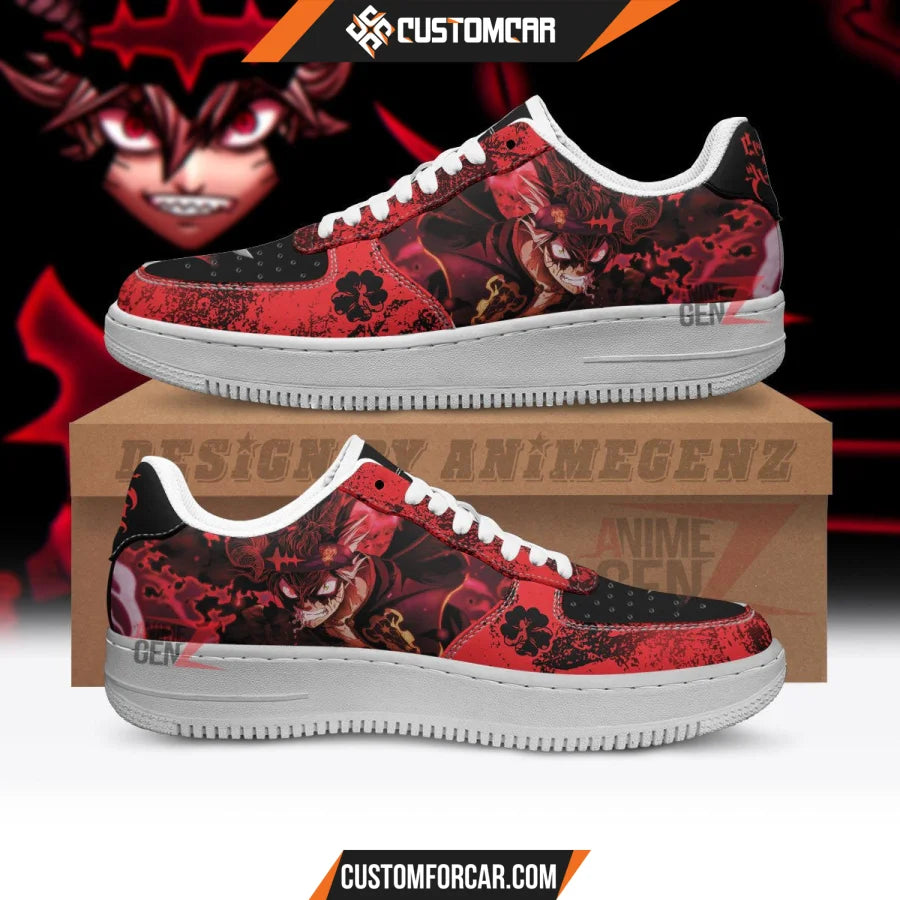 Black Clover Asta Air Sneakers Custom Anime Shoes