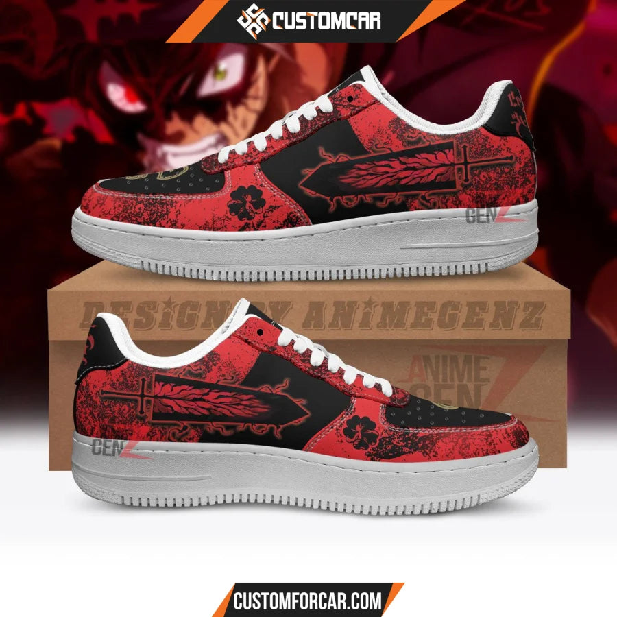 Black Clover Asta Air Sneakers Custom Anime Shoes