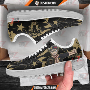 Black Clover Asta Black Bull Sneakers Custom Anime Shoes