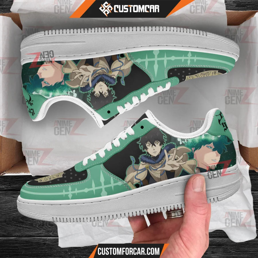 Black Clover Yuno Air Sneakers Custom Anime Shoes