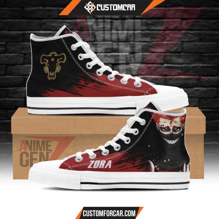 Black Clover Zora Ideale High Top Shoes Custom Anime