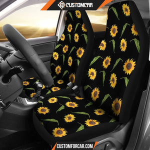 Black With Rustic Sunflower Pattern Car Seat Covers Seat 