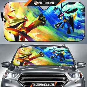 Blaziken Lucario Pokemon Auto Sun Shades