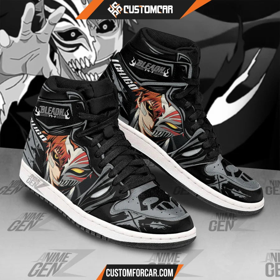 Bleach JD Sneakers Kurosaki Ichigo Holow Mask Custom Anime