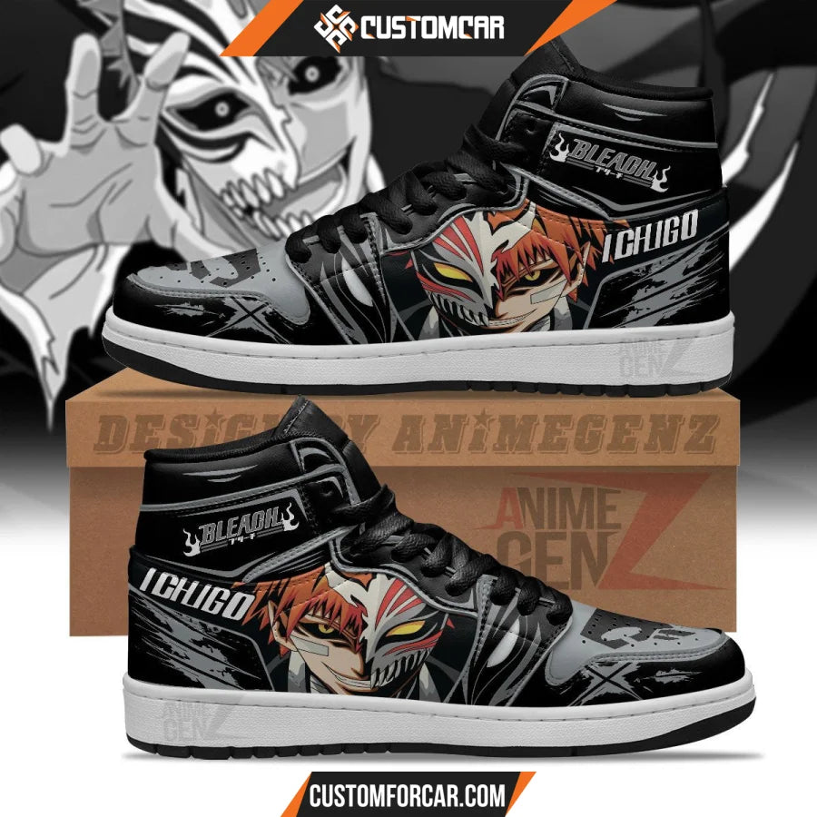 Bleach JD Sneakers Kurosaki Ichigo Holow Mask Custom Anime