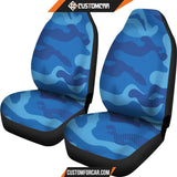 Blue Army Love Car Seat Covers DECORINCAR