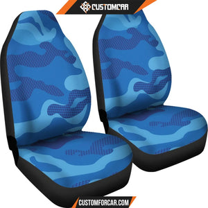 Blue Army Love Car Seat Covers DECORINCAR