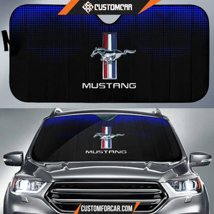 Blue Ford Mustang Car Sun Shade Car Accessories Custom For