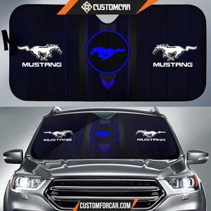 Blue Ford Mustang Car Sun Shade Car Accessories Custom For