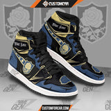 Blue Rose JD Sneakers Black Clover Custom Anime Shoes