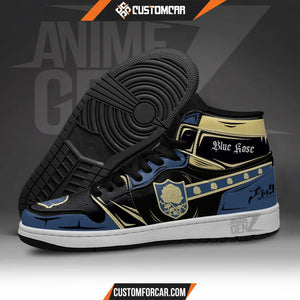 Blue Rose JD Sneakers Black Clover Custom Anime Shoes