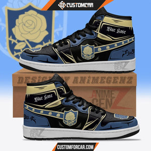 Blue Rose JD Sneakers Black Clover Custom Anime Shoes