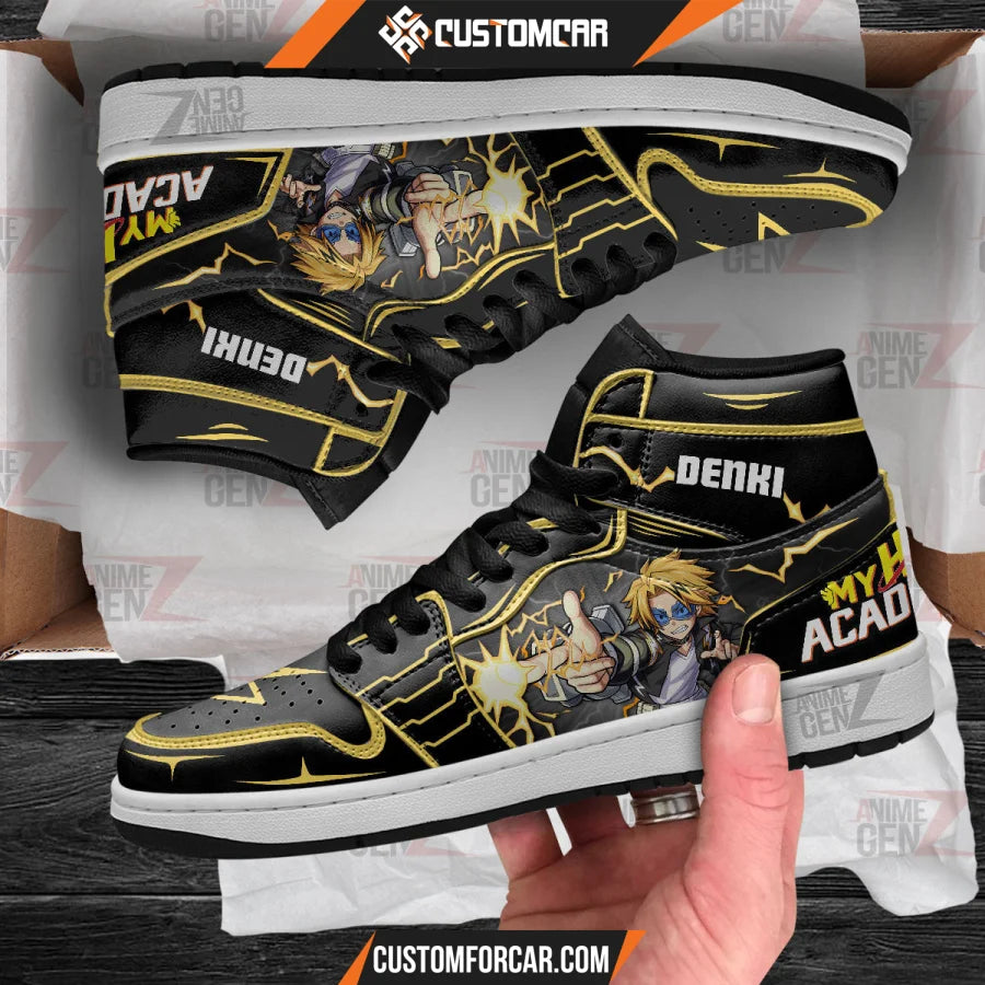 BNHA Denki Kaminari JD Sneakers Custom Anime My Hero