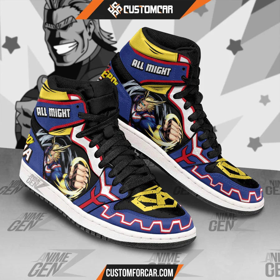 BNHA JD Sneakers My Hero Academia All Might Custom Anime