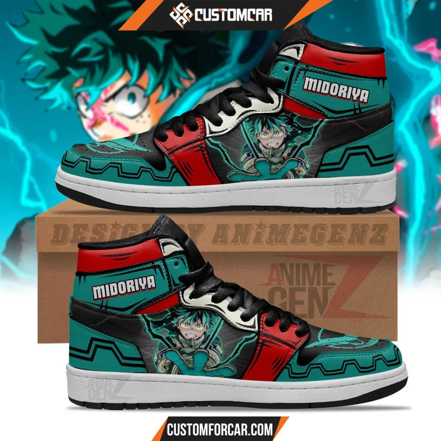 BNHA Midoriya Izuku JD Sneakers Custom Anime My Hero