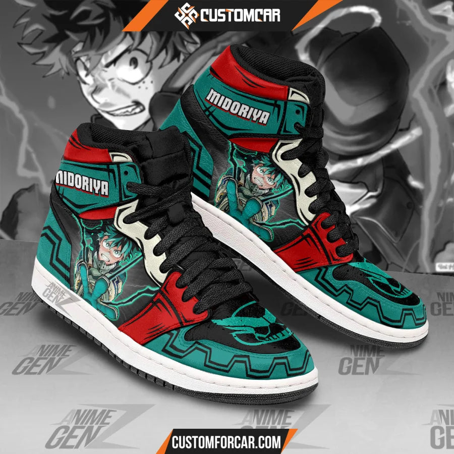 BNHA Midoriya Izuku JD Sneakers Custom Anime My Hero