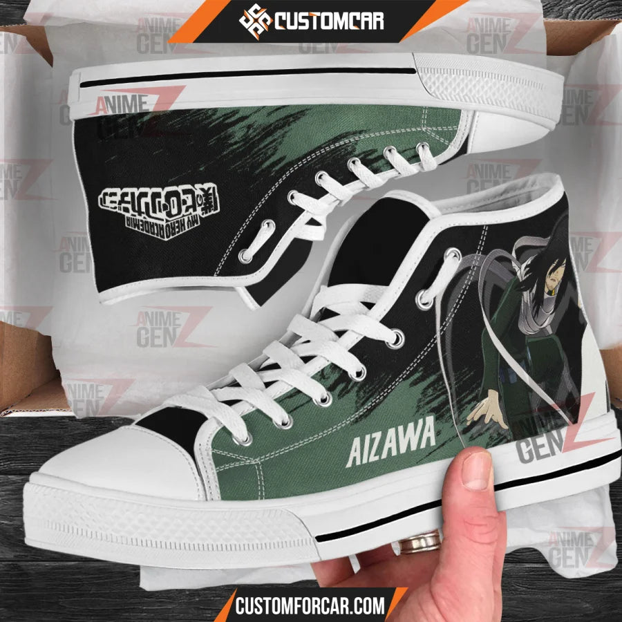 BNHA Shota Aizawa High Top Shoes Custom Anime Sneakers