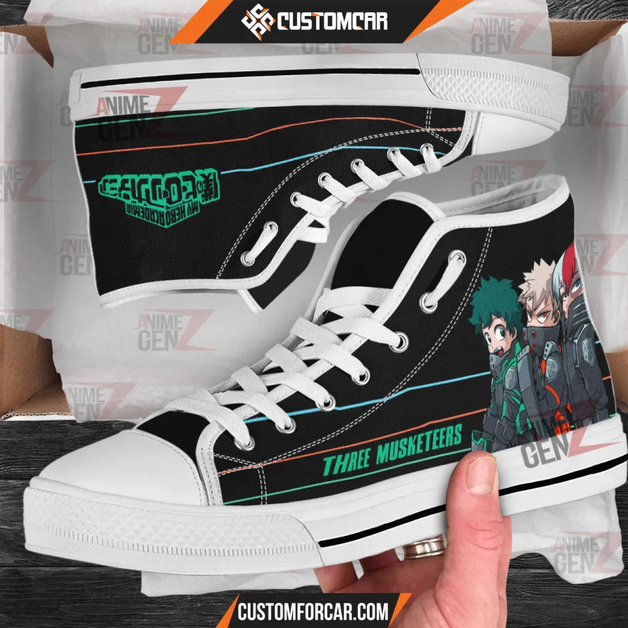 BNHA Three Musketeers High Top Shoes Custom Anime Shoes