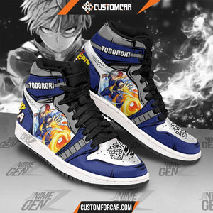 BNHA Todoroki Shoto JD Sneakers Custom Anime My Hero