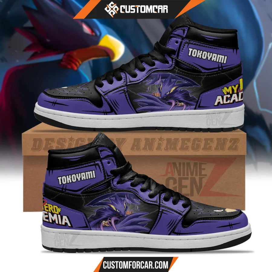 BNHA Tokoyami Fumikage JD Sneakers Custom Anime My Hero