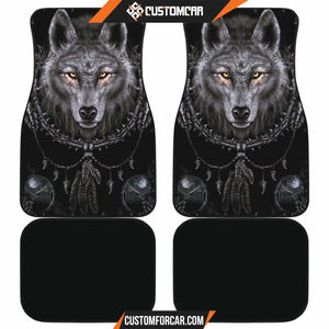 Bohemian Wolf Print Car Floor Mats Car Accessorries 