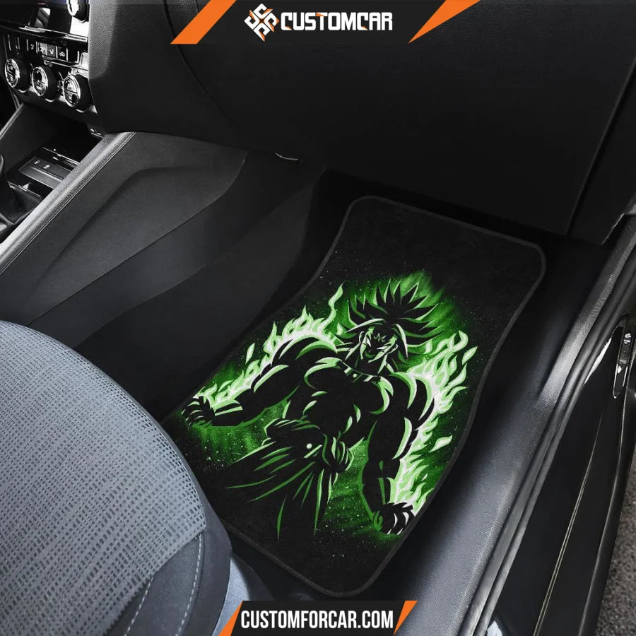 Broly Insane Moment Dragon Ball in black theme Car Floor 