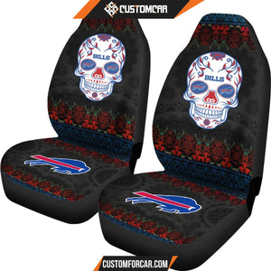 Buffalo Bills American Football Club Skull Car Seat Covers