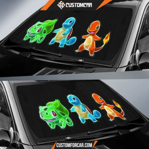 Bulbasaur Charmander Squirtle Pokemon Auto Sun Shades